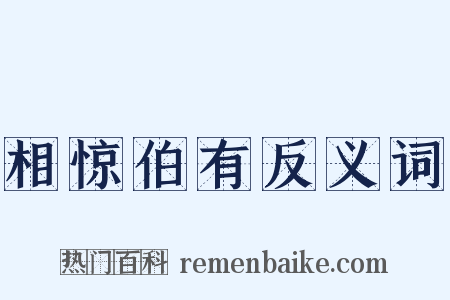 相惊伯有反义词是什么意思的图片
